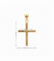 COLGANTE CRUZ CON CRISTO ORO 18KT