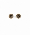 PENDIENTES ORO 18KT CORONA CIRCONITAS