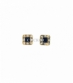 PENDIENTES ORO 18KT CUADRA ONIX CIRCONIT