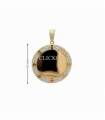 COLGANTE ORO 18KT PLACA CON CIRCONITAS