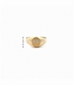 SELLO ORO 18KT OVAL LISO