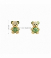 PENDIENTES ORO 18KT OSITO CON CIRCONITAS