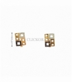 PENDIENTES ORO 18KT RECTANGULAR CIRCONIT