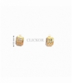 PENDIENTES BICOLOR ORO 18KT