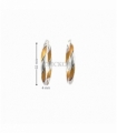 CRIOLLAS ORO BICOLOR 18KT