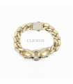 PULSERA ORO 18KT CIRCONITAS CABEZA LEONA