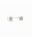 PENDIENTES BRIANTE ORO BLANCO 18KT 0.46C