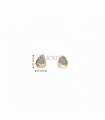 PENDIENTES BICOLOR ORO 18KT CIRCONITAS