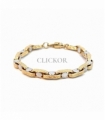 PULSERA BICOLOR ORO 18KT GRECA