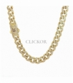 CADENA MONACO ORO AMARILLO 18KT CIRCONIT