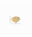 SELLO ORO 18KT LEON 15x15MM