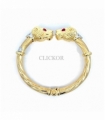 PULSERA BICOLOR ORO 18KT FELINOS