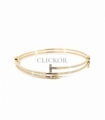 PULSERA ORO 18KT CLAVO CON CIRCONITAS