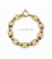 PULSERA MACARRON ORO 18KT MEDUSA GRECA