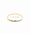 PULSERA RIGIDA ORO 18KT CON CIRCONITAS