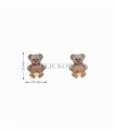 PENDIENTES ORO 18KT OSO CIRCONITAS