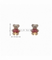 PENDIENTES ORO 18KT OSO CIRCONITAS