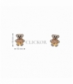 PENDIENTES ORO 18KT OSO CIRCONITAS