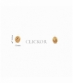 PENDIENTES ORO 18KT GRANO CAFE