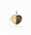 COLGANTE ORO 18KT CORAZON CON CIRCONITAS