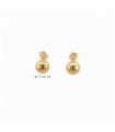 PENDIENTES BOLA BEBE ORO 18KT