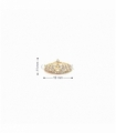 ANILLO ORO 18KT CORONA CIRCONITAS