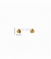 PENDIENTES BEBE ORO 18KT CONEJO CIRCONIT