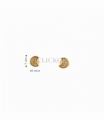 PENDIENTES BEBE ORO 18KT LUNA CIRCONITAS