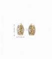 PENDIENTES MODERNO ORO 18KT CIRCONITAS