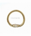 PULSERA ORO 18KT CUBAN CIERRE CIRCONITAS