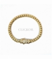 PULSERA ORO 18KT CUBAN CIERRE CIRCONITAS