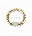 PULSERA CUBAN ORO 18KT CIERRE CIRCONITAS