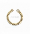 PULSERA CUBAN ORO 18KT CIERRE CIRCONITAS