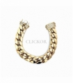 PULSERA CUBAN ORO 18KT CIERRE CIRCONITAS