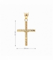 COLGANTE CRUZ CON CRISTO ORO 18KT