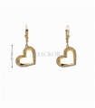 PENDIENTES CORAZON ORO 18KT CIRCONITAS