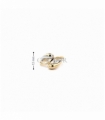 ANILLO ORO BICOLOR 18KT MODERNO